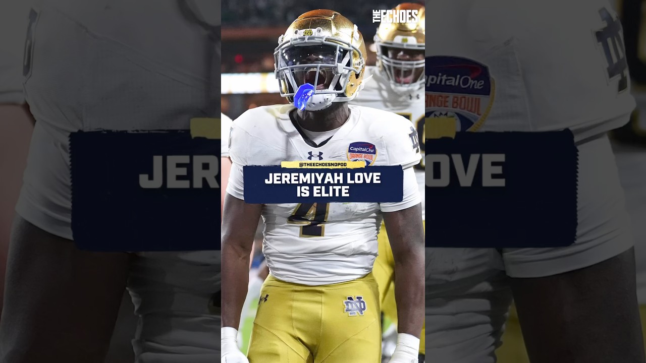 NFL Draft expert Nate Tice tells us what makes Jeremiyah Love such an elite prospect #shorts