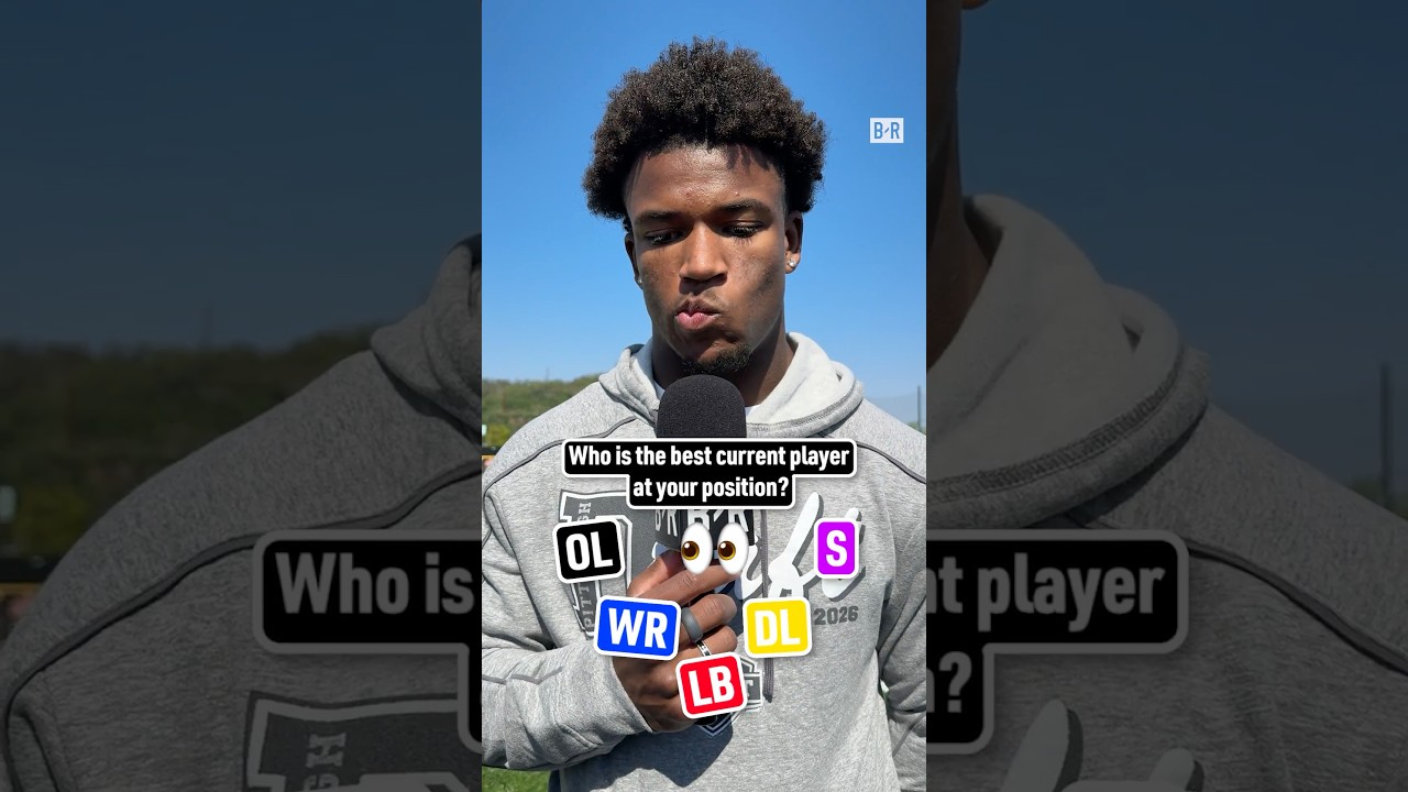 NFL Draft prospects reveal who the best player at their position is 🍿