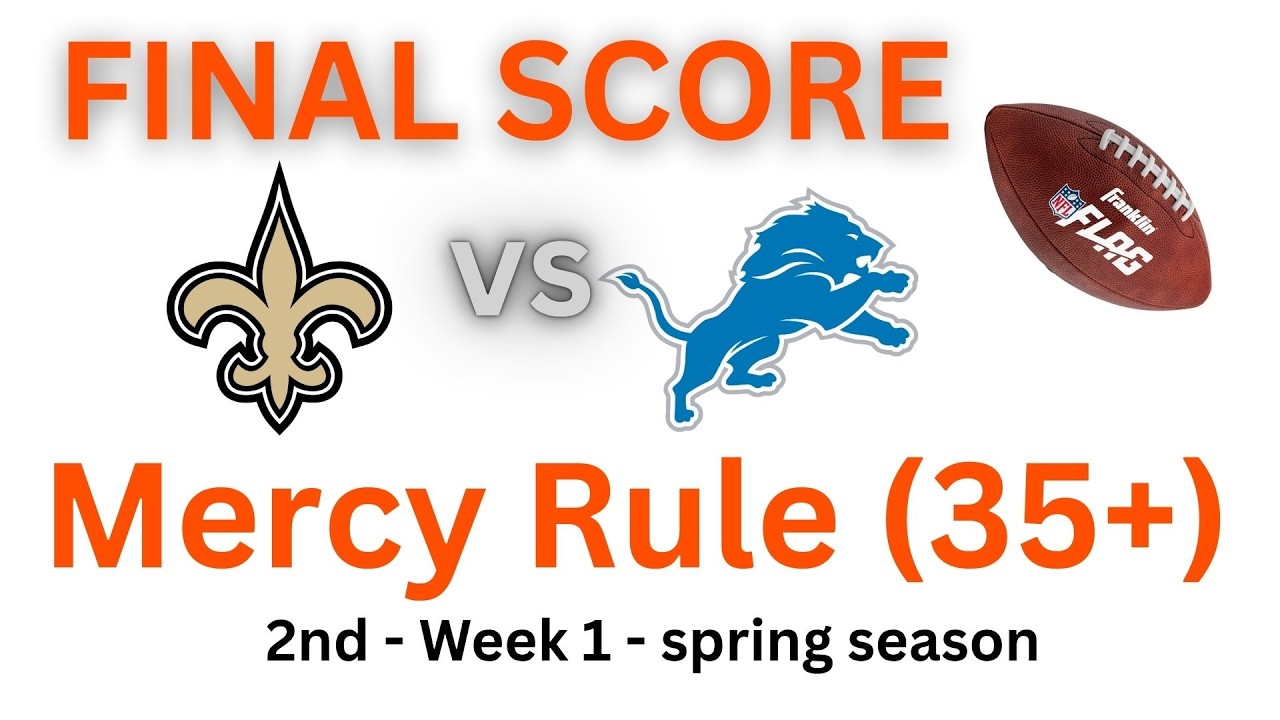 NFL Flag – Saints v Lions – wk1
