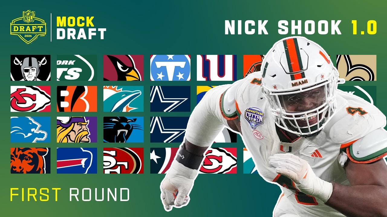 Nick Shook’s Full 2026 NFL Mock Draft 1.0 | Mock Draft Live Nick Shook’s Full 2026 NFL Mock Draft 1.0 | Mock Draft Live