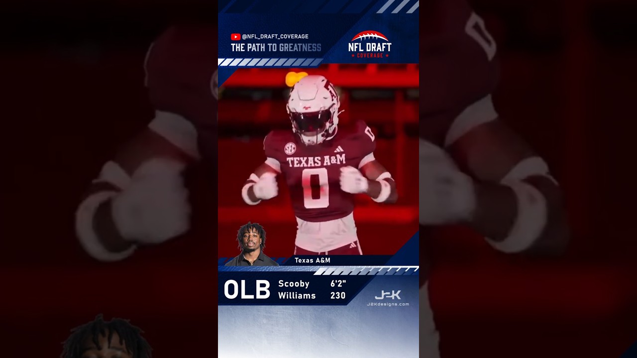 OLB Scooby Williams Texas A&M #nfl #collegefootball #nfldraft #2026nfldraft #nfldraft2026 #football