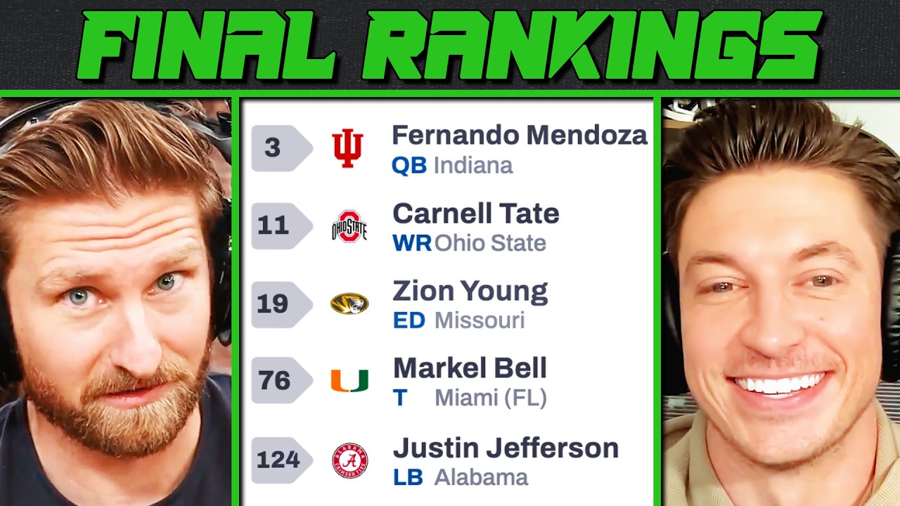 Our Top 150 Prospects in the 2026 NFL Draft (Final Big Board!)