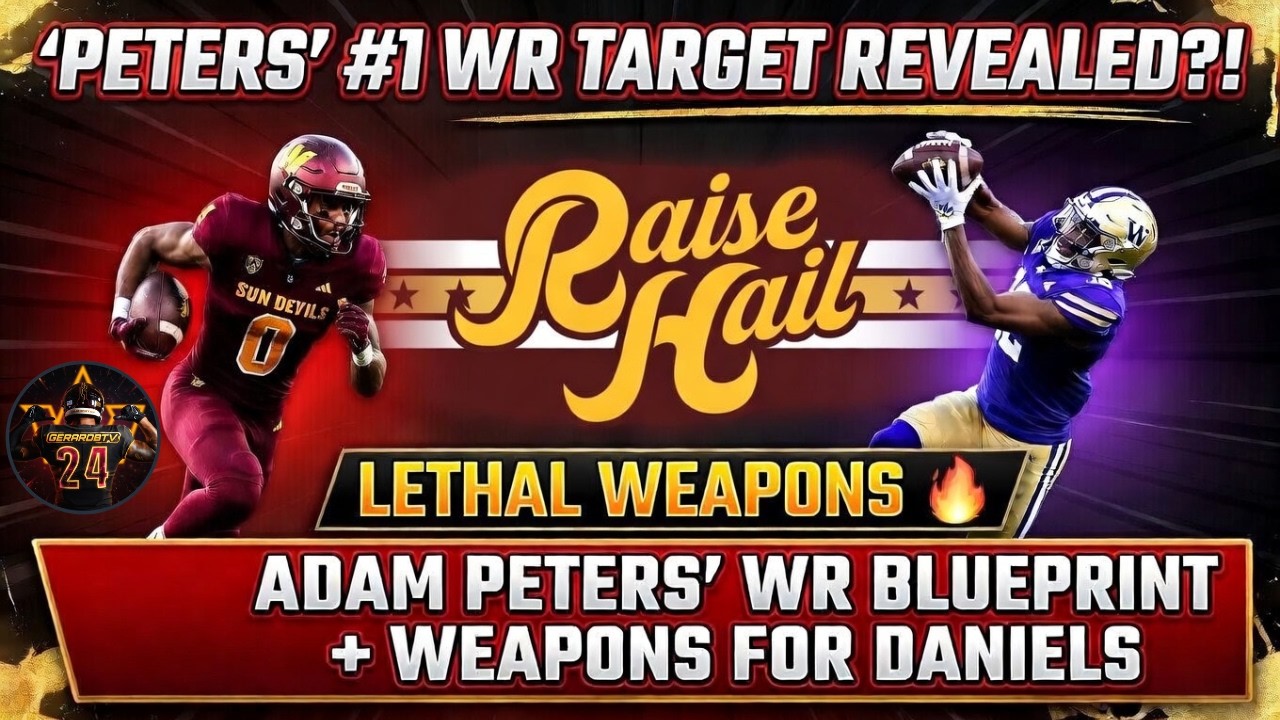 Peters’ #1 WR Target REVEALED! Commanders 2026 Visits Ranked + JD Fits Peters’ #1 WR Target REVEALED! Commanders 2026 Visits Ranked + JD Fits