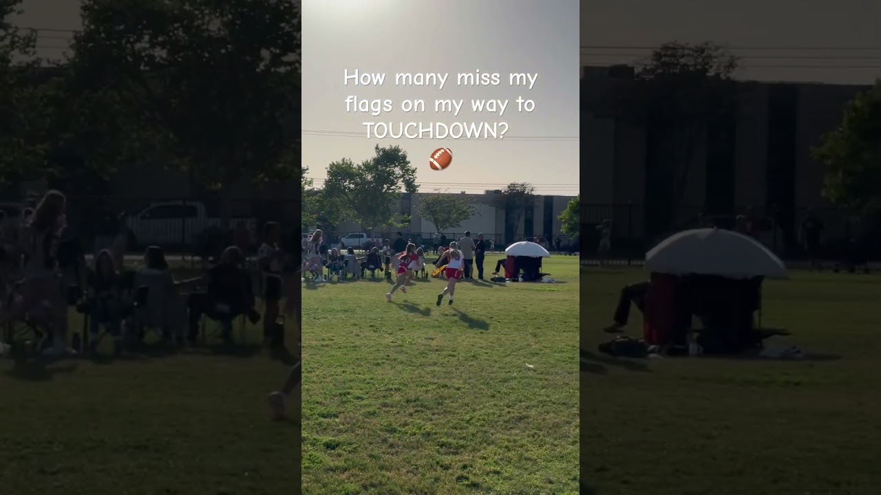 Quick handoff & run for TOUCHDOWN!!! 🏈 #flagfootball #nflflag #shorts