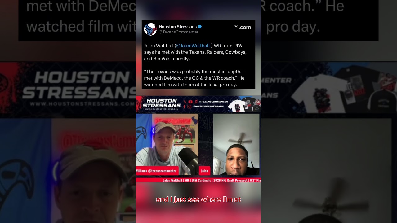 UIW  WR & 2026 NFL Draft prospect Jalen Walthall has garnered interest from Cowboys & Texans