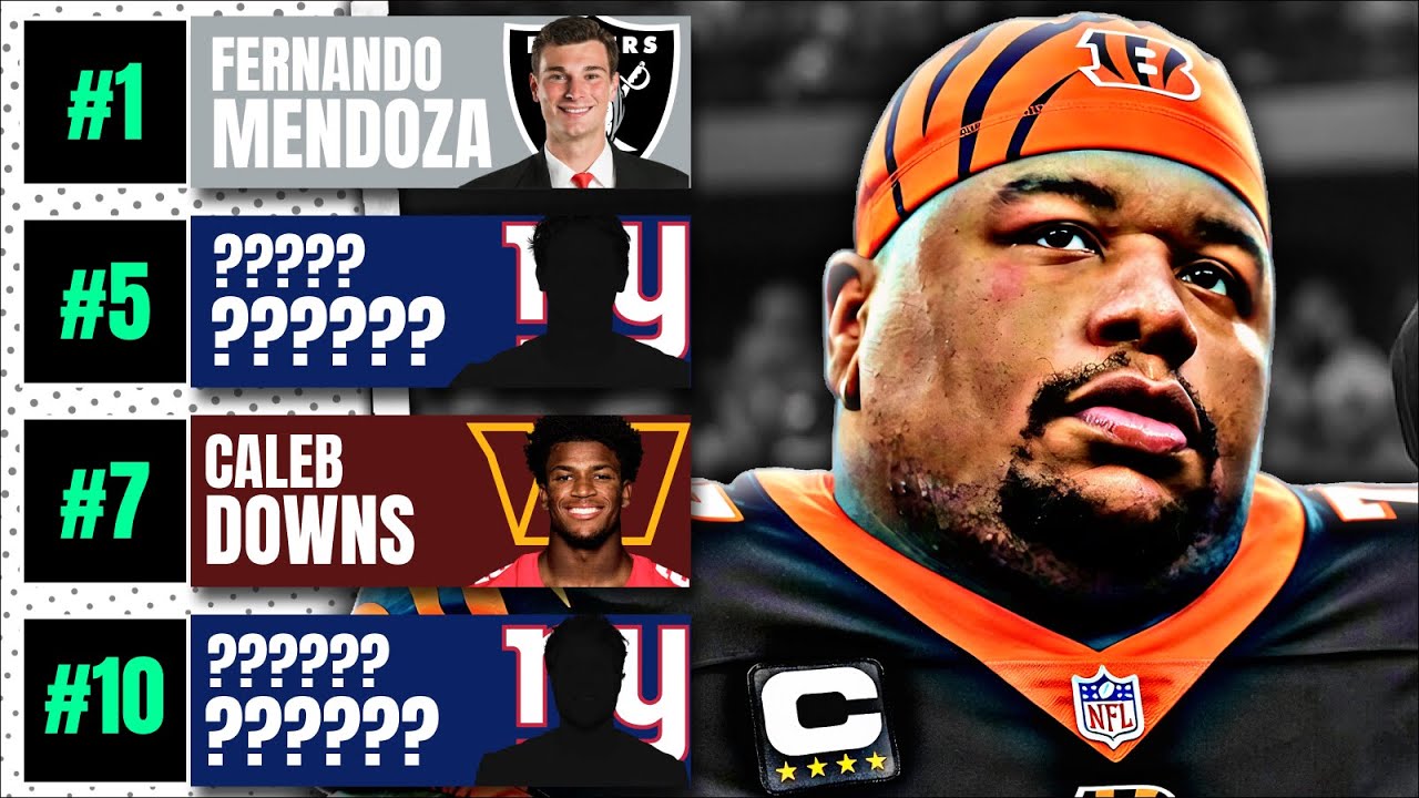 UPDATED TOP 10 NFL MOCK DRAFT (Dexter Lawrence Traded)