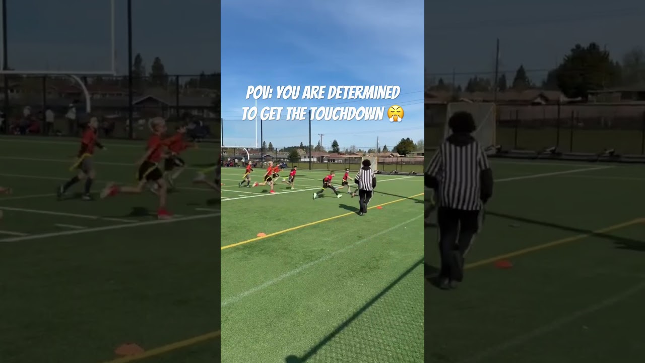 Zander makes game winning touchdown with seconds to go 🏈#nflflag #nflflagfootball #flagfootball